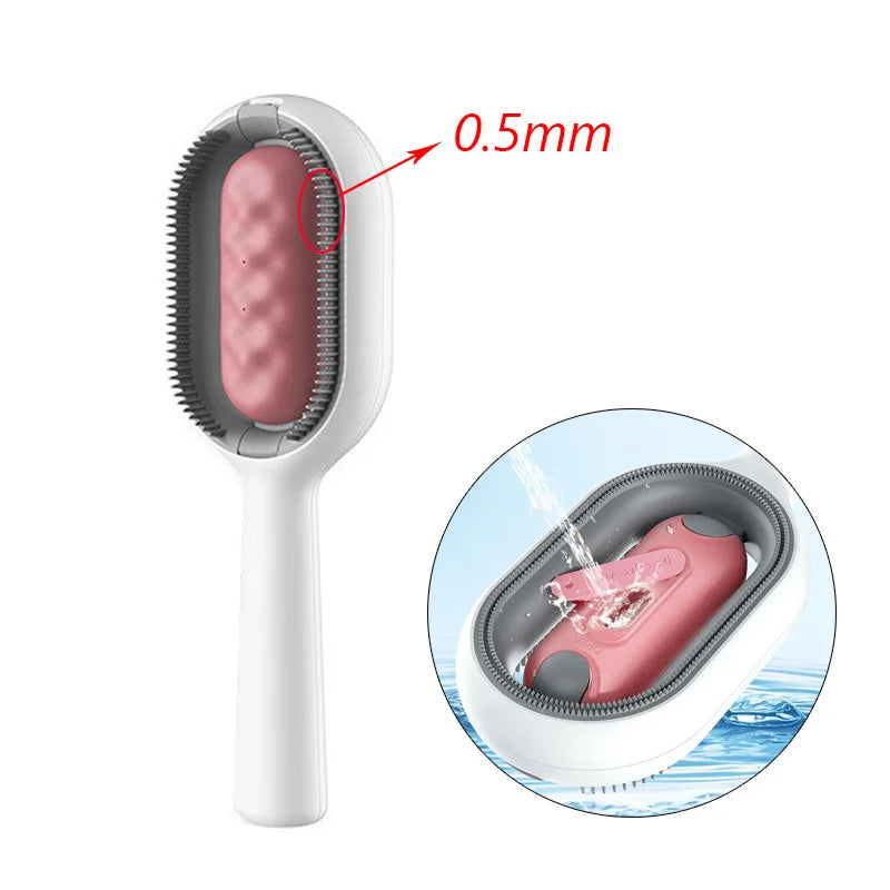 Double Sided Hair Removal Brushes for Cat Dog Pet Grooming Comb with Wipes Kitten Brush Gato Accesorios Artículos Para Mascotas